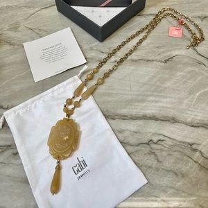CAbi Cameo Long Stone Necklace - NWT - #2092